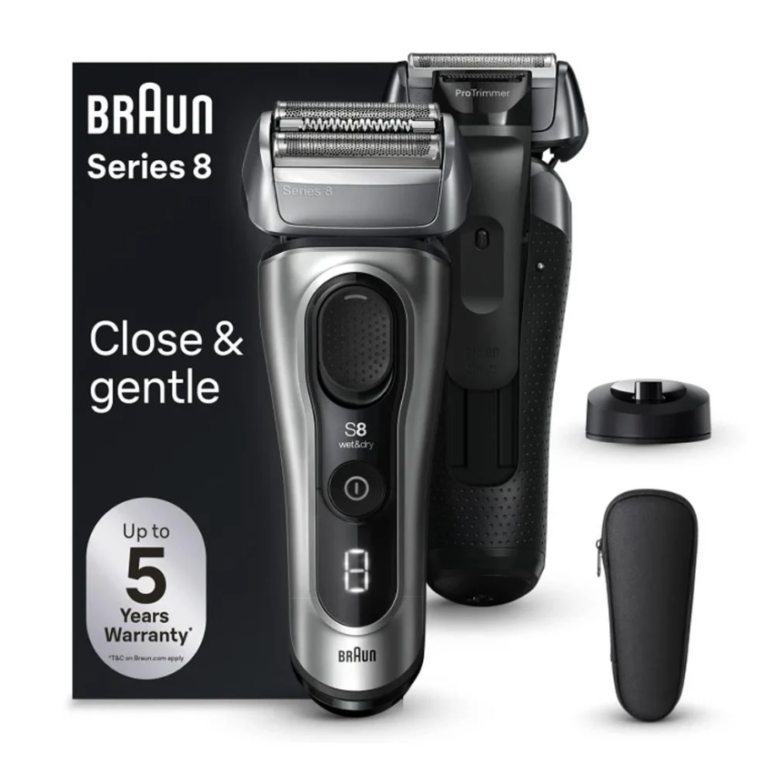 Braun 8517S Islak ve Kuru Tıraş Makinesi, Şarj Standı ve Seyahat Kılıfı