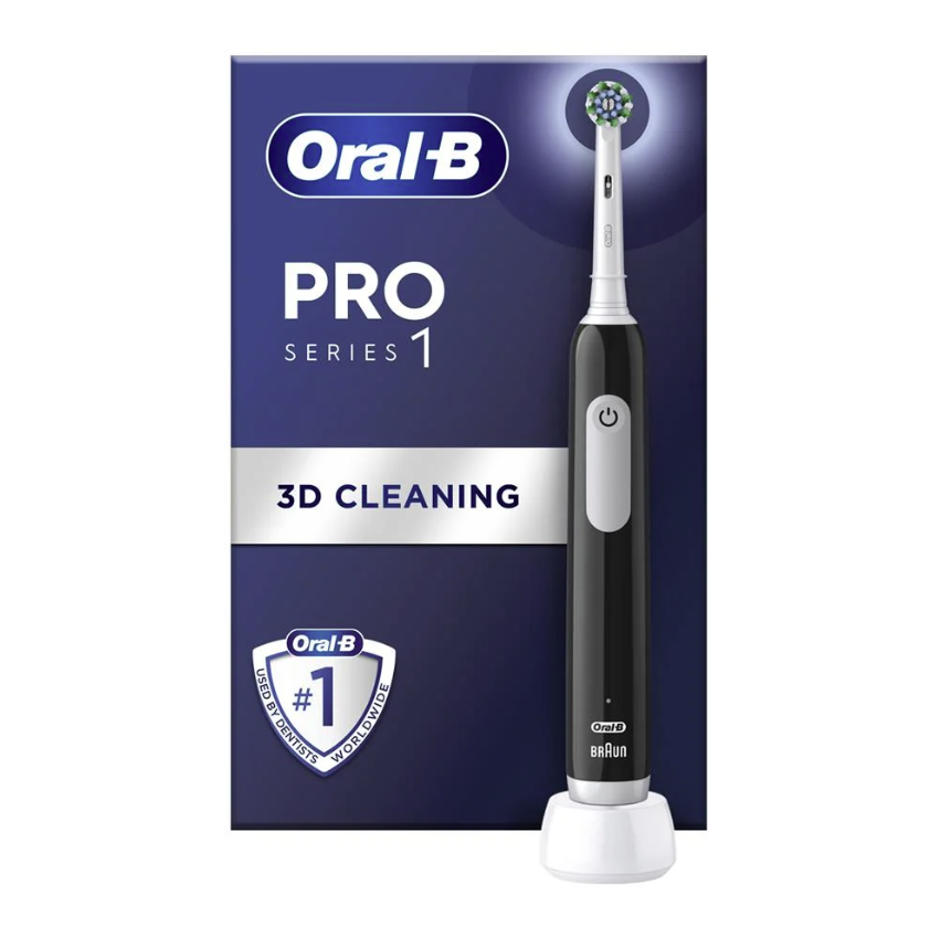 Oral B Pro 1 Serisi Siyah Şarj Edilebilir Diş Fırçası