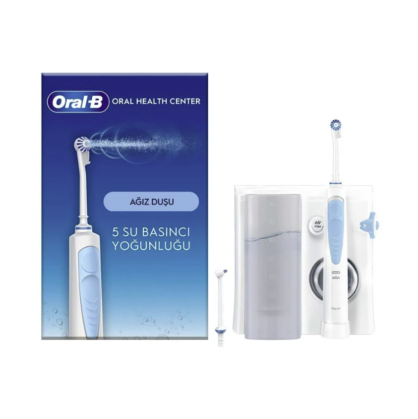 ORAL B Ağız Sağlığı Merkezi Ağız Duşu, 1 Oxyjet Başlığı, 1 Water Jet Başlığı