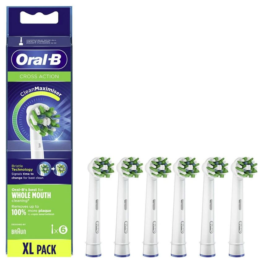 ORAL B EB50 CROSS ACTION 6'LI DİŞ FIRÇASI YEDEK BAŞLIĞI