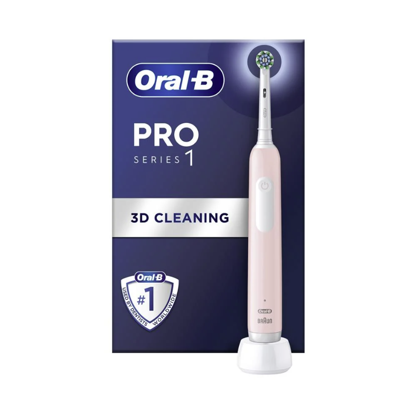 Oral B Pro 1 Serisi Pembe Şarj Edilebilir Diş Fırçası