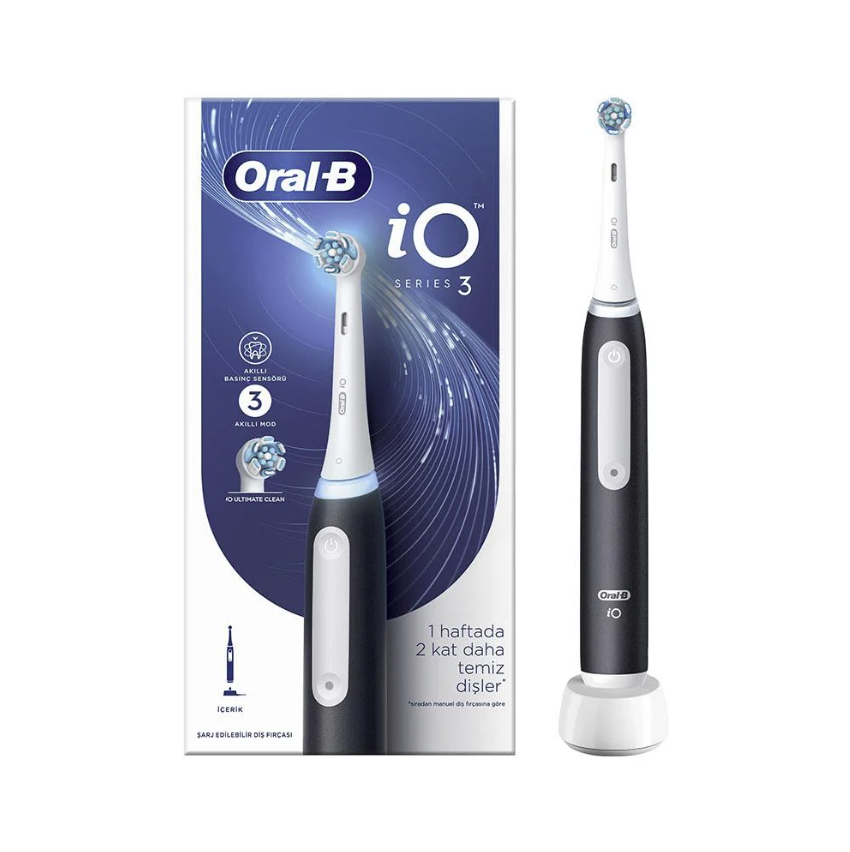 Oral B iO 3 Serisi Şarjlı Diş Fırçası Siyah
