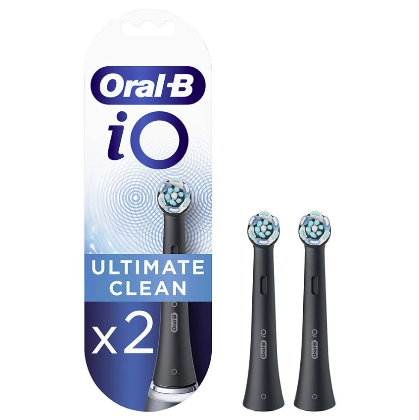 ORAL B iO ULTIMATE CLEAN DİŞ FIRÇASI YEDEK BAŞLIK 2'Lİ SİYAH