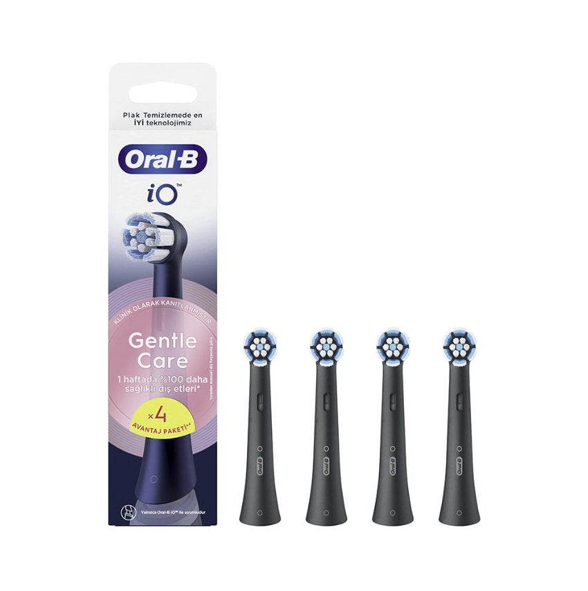 Oral B iO Sensitive Black 4'lü Diş Fırçası Yedek Başlık
