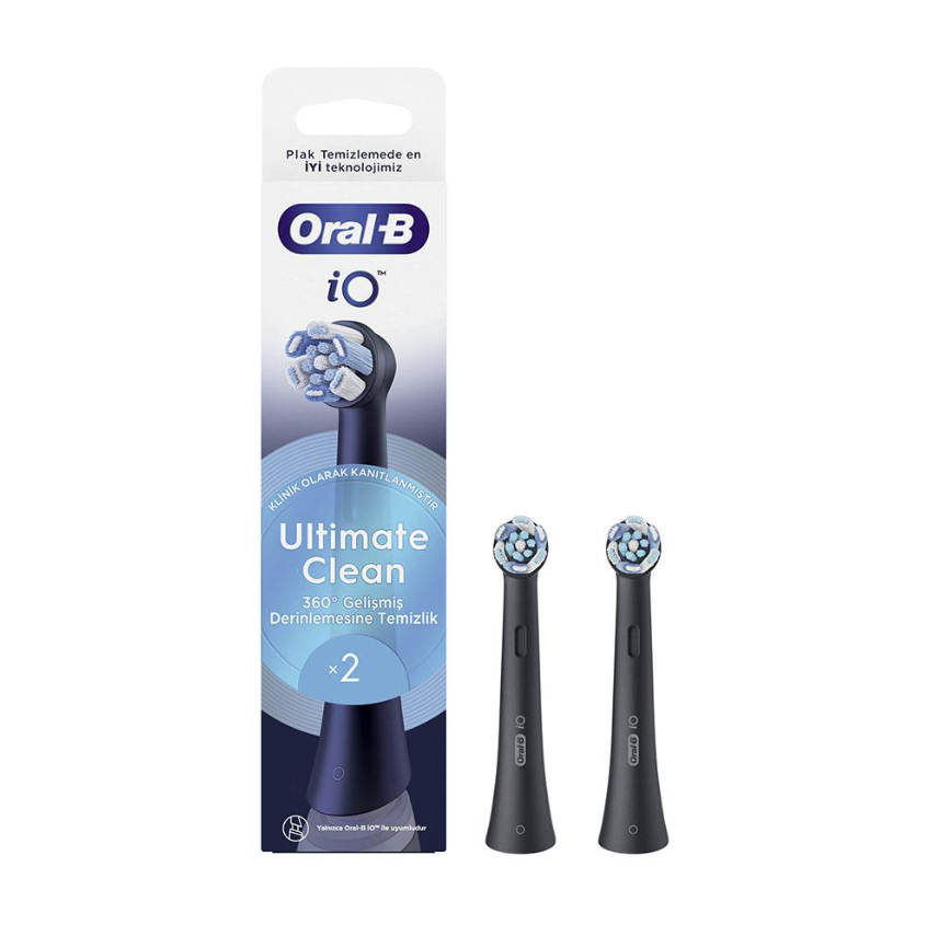 Oral B iO Clean Black 2'li Diş Fırçası Yedek Başlık