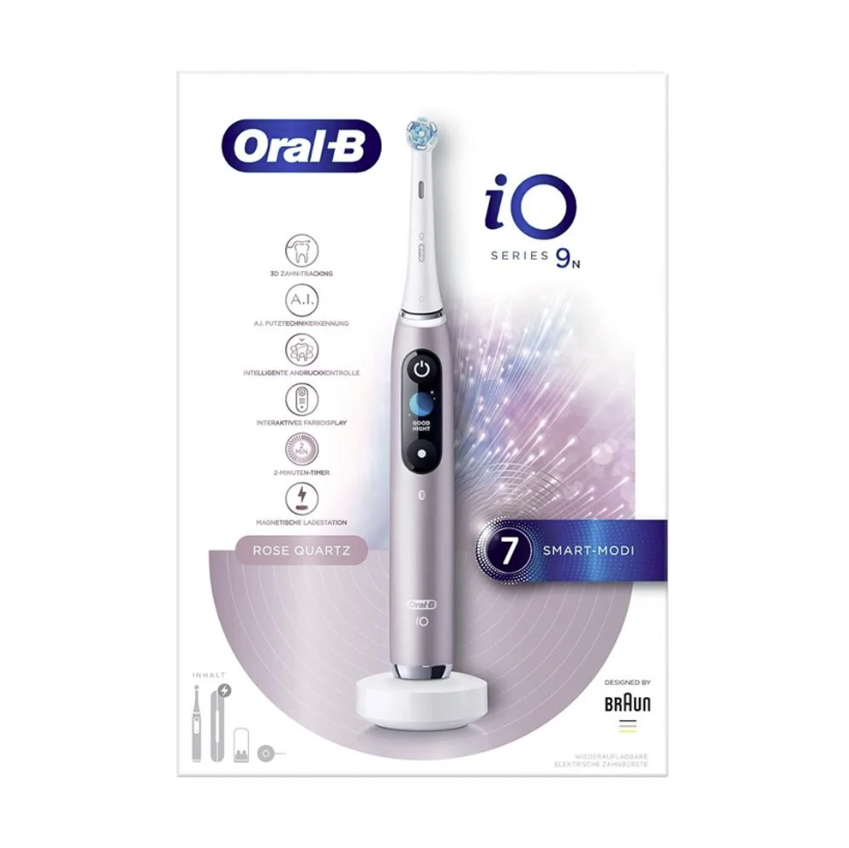 Oral B İO 9 Serisi Şarjlı Diş Fırçası Rose + Seyahat Kabı + Manyetik Şarj Cihazı