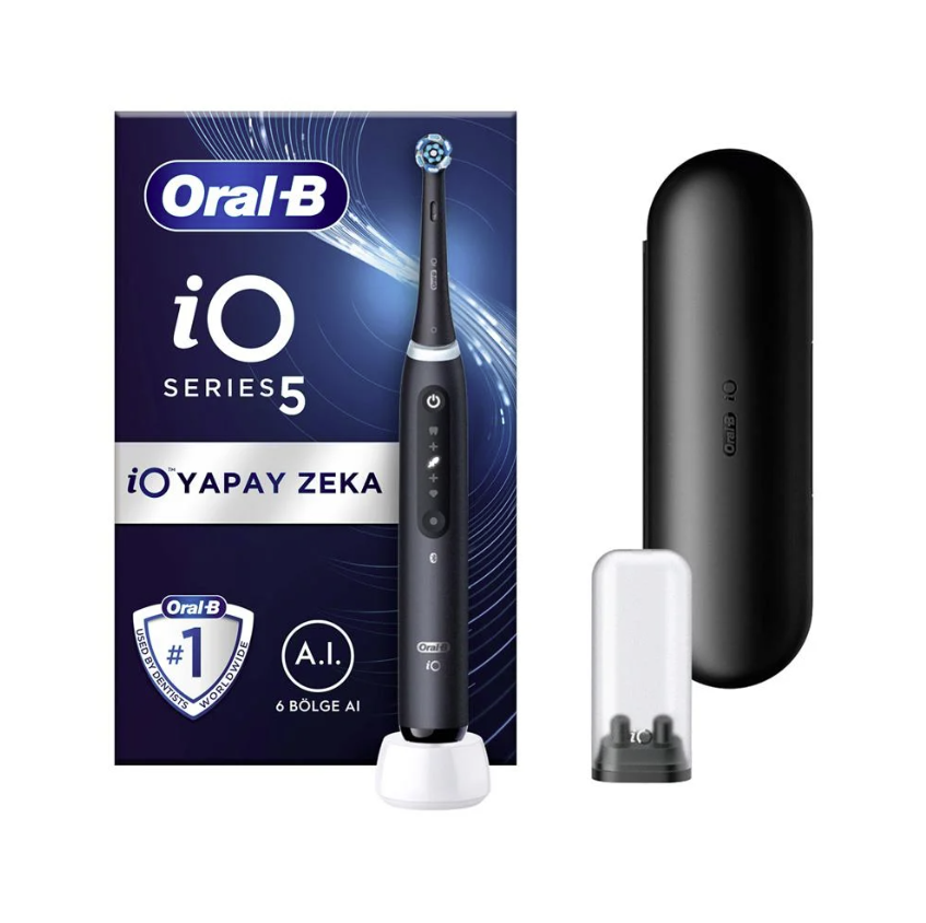 Oral B iO 5 Şarjlı Diş Fırçası - Mat Siyah