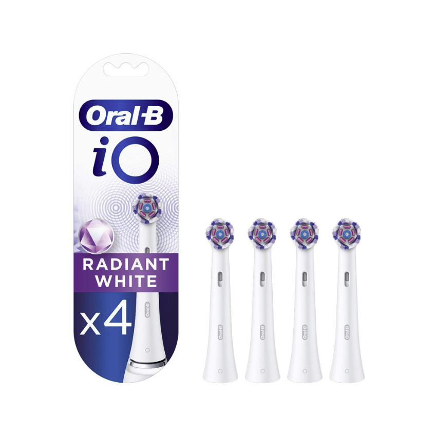 Oral-B iO Radiant White Beyaz Diş Fırçası Yedek Başlığı 4 Adet